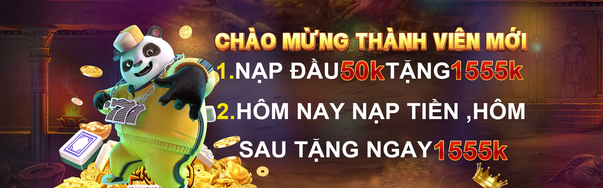 Banner khuyến mãi hấp dẫn dành cho game Nổ Hũ